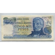 ARGENTINA COL. 659a BILLETE DE $ 5.000 SIN CIRCULAR BOT. 2473